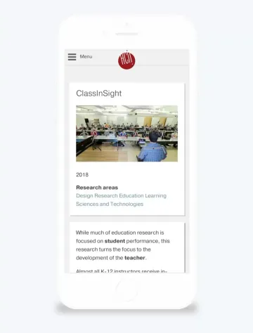 Smartphone screen displaying fitness class information with gym interior photo